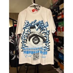 NWT Sz. M - Evil Vice "Member Only" Tee (Wht/Blk/Blue)